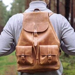 Skórzany Plecak Vintage Koniak Outlander Z72