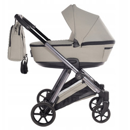 Wózek Dziecięcy 2w1 Gondola Spacerówka Zielony Plecak Junama