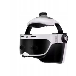 INTELIGENTNY MASAŻER GŁOWY NA MIGRENĘ RELAKS CIEPŁO MUZYKA