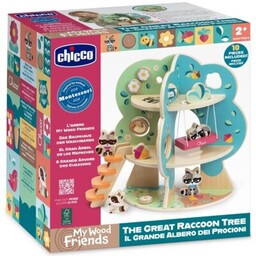 CHICCO Zabawka My Wood Friends Drewniany domek szopów