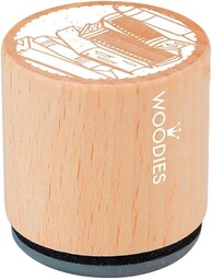 Woodies W22001 Stempel książki, drewno, 3,4 x 3,4