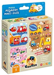 CzuCzu Puzzle Pojazdy Małe i duże 2+
