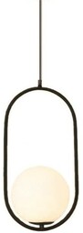Art Deco Elipse Black 50cm - lampa wisząca