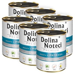 DOLINA NOTECI Zestaw Premium Bogaty w Pstrąga 6x800g
