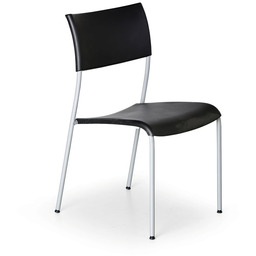 Plastikowe krzesło kuchenne FOREVER, czarne