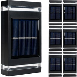 6x Lampa Solarna Led Do Altany Ogrodu Ścienna