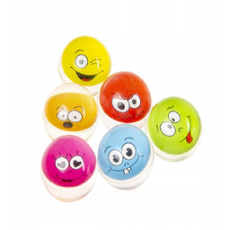 Piłki Kauczukowe "face"- 50 szt.