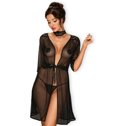 Bielizna-Lucita peniuar czarny S/M 100% ORYGINAŁ DYSKRETNA PRZESYŁKA