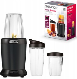 Nutri blender kielichowy 1000W 2 Butelki 800ml/1L czarny