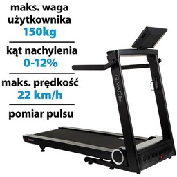 HAMMER Bieżnia elektryczna Q Vadis 10.0 2200W 22km/h