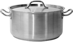 GARNEK NISKI Z POKRYWKĄ ZE STALI NIERDZEWNEJ 36x18CM