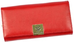 Prezent na Dzień Kobiet. Portfel damski elegancki pojemny