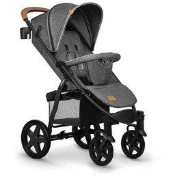 LIONELO Wózek dziecięcy Annet Plus Stone Caramel Szary