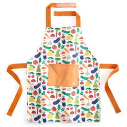 Fartuszek do gotowania dla dzieci WARZYWA pomarańczowy DJECO