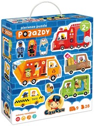 CzuCzu Pierwsze puzzle Pojazdy 2+
