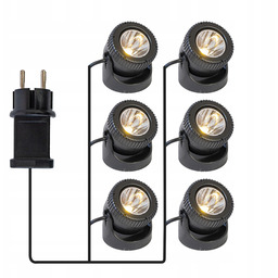 Zestaw 6 Lamp Led do Oczka Wodnego Stawu