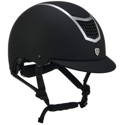 EQUESTRO Kask Eclipse Plain Matt - black/silver