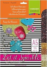 Vaessen Creative 5 x papier brokatowy 160 g