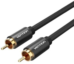 Vention Kabel audio RCA 1m VAB-R09-B100 metalowy czarny
