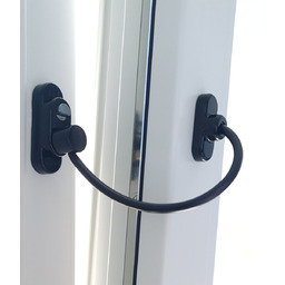 Blokada okna czarna, na przycisk  zabezpieczenie dzieci,