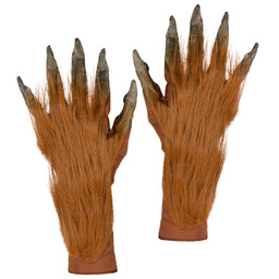 Rękawiczki wilkołaka z futrem