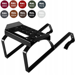 Stopień kominiarski uniwersalny ława do dachówek Czarny Ral