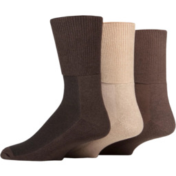 IOMI 3PACK Skarpety bezuciskowe, bambusowe, dla diabetyków, Bamboo,