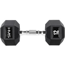 Hantla stalowa gumowana Hex Pro 12 kg -