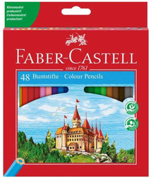 Kredki ołówkowe faber castell 48 kolorów + blok