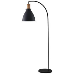 Lindby - Trebale Lampa Podłogowa Black/Light Wood