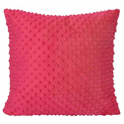 Karo Poszewka dekoracyjna 40x40 Minky malinowa 10