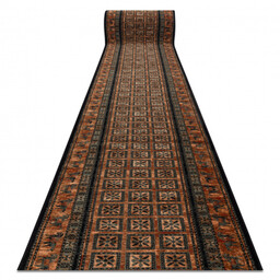 Chodnik wełniany KASHQAI 4301/500 orientalny, ramka zielony /