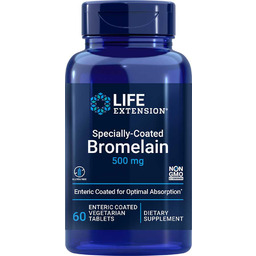 Specjalnie powlekane tabletki z Bromelainą 500 mg, 60