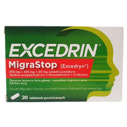EXCEDRIN MigraStop, 20 tabletek Inpharm -> Odbiór