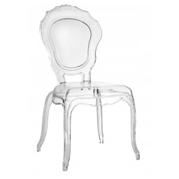 Krzesło transparentne Queen