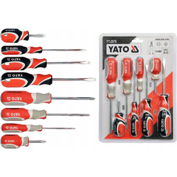Zestaw Śrubokrętów Wkrętaków Z Magnesem 8SZT Yato