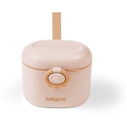 BabyOno Pojemnik przenośny na mleko w proszku beżowy