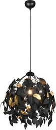 Reality, Lustre, Leavy 1xE27, max.28,0 W Plastik, Czarny,