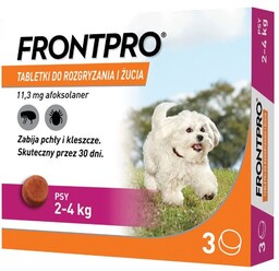 FRONTPRO DOG S tabletki na pchły i kleszcze