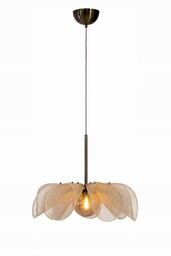 Lampa wisząca Styrka średnica 63cm klosz beżowy 108659