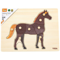 VIGA Puzzle Na podkładce: Koń 44607 (8 elementów)