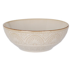 Eh Excellent Houseware Ceramiczna miska ze żłobionym wzorem,