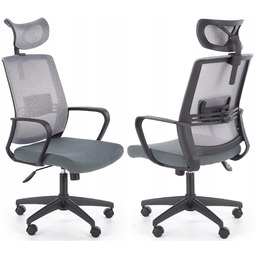 Szary Popielaty Fotel młodzieżowy krzesło obrotowe Arsen Halmar