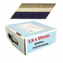 Gwoździe do gwoździarki łączone papierem 2,8x65mm 34° 2000szt