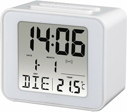 Hama Budzik radiowy, biały, Medio
