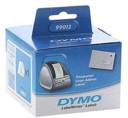 Dymo 99013, S0722410, 89mm x 36mm, transparentny etykiety