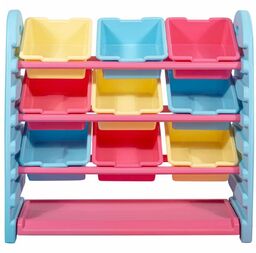 regał plastikowy na zabawki King błękitny