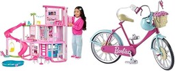 Barbie Dreamhouse Domek dla lalek ze zjeżdżalnią, windą
