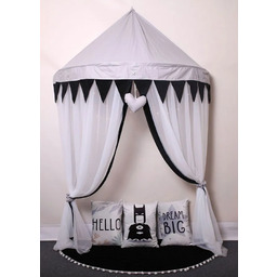 Edinos Szaro-czarny baldachim dla chłopca z batmanem D2-Z28