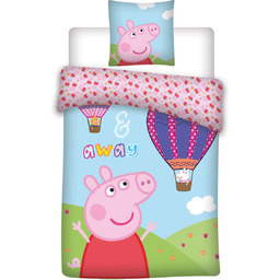 Świnka Peppa, Pościel niemowlęca, 2-elementowa, 100x135 cm